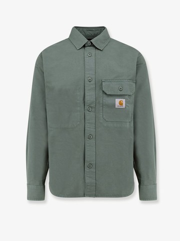 Cotton shirt with logo patch - CARHARTT WIP - gender_Man