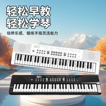 🎹【61鍵多功能電子琴】初學者成人兒童入門 台灣出貨 自學鋼琴 專業教學 帶耳機接口
