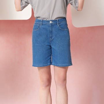 MADE.INDIGO彈性口袋牛仔短褲