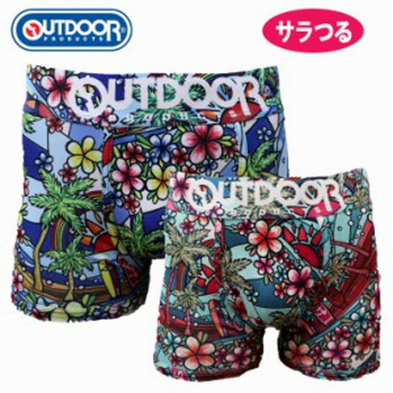 Outdoor メンズ ボクサーパンツ ハワイアンイラスト アウトドア 下着 前閉じ ２カラー 太ゴム 通販 Lineポイント最大get Lineショッピング