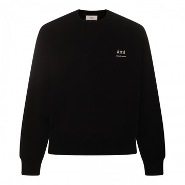 Ami Paris - Black Cotton Sweatshirt M