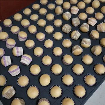 不沾蛋糕模具商用烘焙117/96連圓形脆皮牛奶小蘑菇迷你彩色紙杯托