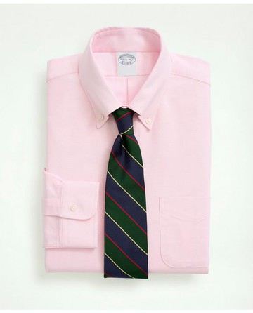 Brooks Brothers Men's American-Made Oxford Cloth Button-Down Dress Shirt | Light Pink | Size 16 34