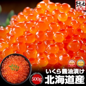 いくら イクラ ギフト 北海道産 上級品 こだわりのいくら醤油漬け500g 送料無料 いくら イクラ 海鮮丼 ちらし 寿司 父の日 お中元 プレゼ