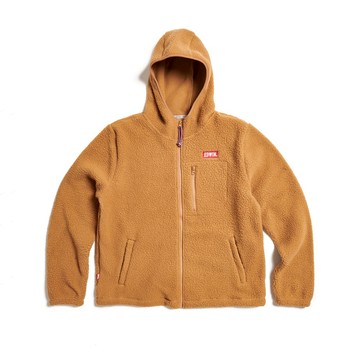 EDWIN｜男裝｜搖粒絨刺繡印花連帽外套