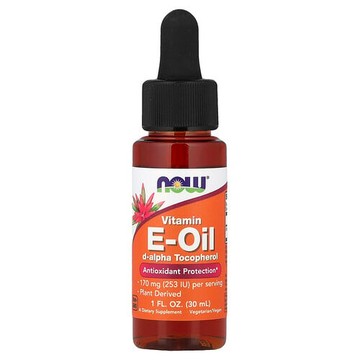 NOW Foods, 維生素 E 油，抗氧保護，1 液量盎司（30 毫升）