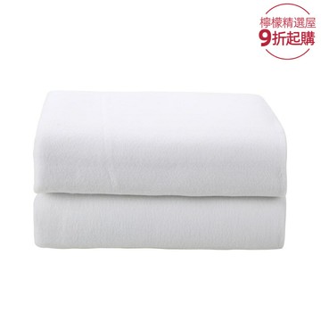 【全球電壓通用】電熱毯 法蘭絨電熱毯 短絨毛毯 美規英規 臺灣亞馬遜代發 白米色 110V~240V寬壓 冬季保暖 居家辦公必備