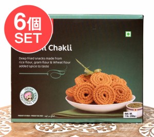 ぐるぐる揚げ物スナック Bhajani Chakli 170g   インド お菓子 ムルク マサラスナック インスタント アジアン