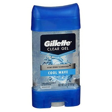 Gillette AntiPerspirant Deodorant Clear Gel Cool Wave 4 oz by Gillette