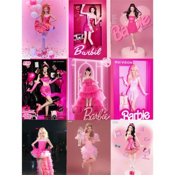 影樓新款粉色多巴胺少女寫真服裝時尚甜酷辣妹藝術照攝影夜店演出