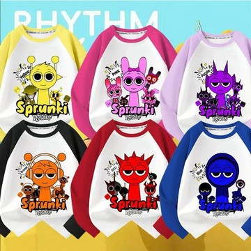 台灣出貨 節奏盒子衣服 節奏盒子春秋款上衣 兒童童裝 節奏盒子童裝 長袖打底衫 兒童長袖春秋 純棉長袖t恤 男女童上衣