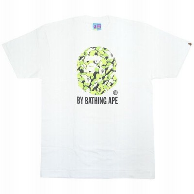 ア ベイシング エイプ A BATHING APE ×KAWS カウズ クラウドサル迷彩柄サル顔Tシャツ 白黄 Size【L】 【新古品・未使用品】  | LINEブランドカタログ