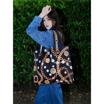 EnviroSax時尚珠寶款春卷包 設計師合作款大號防水輕便環保購物袋