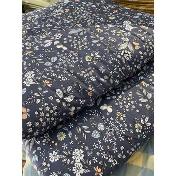 秋冬新品被子被芯純棉棉花被整體絎縫可水洗單雙人保暖小碎花田園