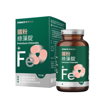 febico +Fe 鐵粉綠藻錠 500毫克(150錠/盒)