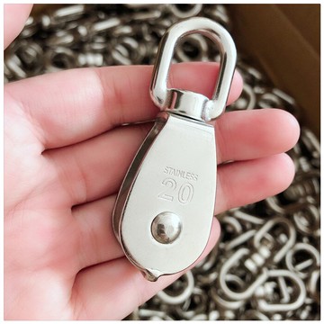 濱州騰達 316材質不銹鋼單滑輪M20 起重滑輪鋼絲繩配件店主推薦