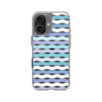 iPhone 17 Clear Case（相機按鈕） 透明 - Ocean Collection: Let's Sea 海洋系列：一路向海 - 海波交響（洋流）