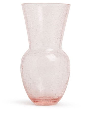 KLIMCHI - Felicity cracked-effect vase - unisex - glass - One Size - Pink