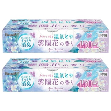 Hakugen Earth 白元 除濕盒 紫陽花香 3個  1350ml  2組