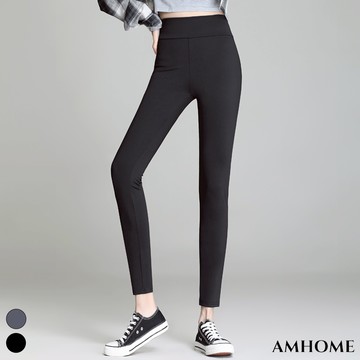 【Amhome】鯊魚皮高腰彈力百搭修身瑜伽收腹褲# 113070(現貨+預購)