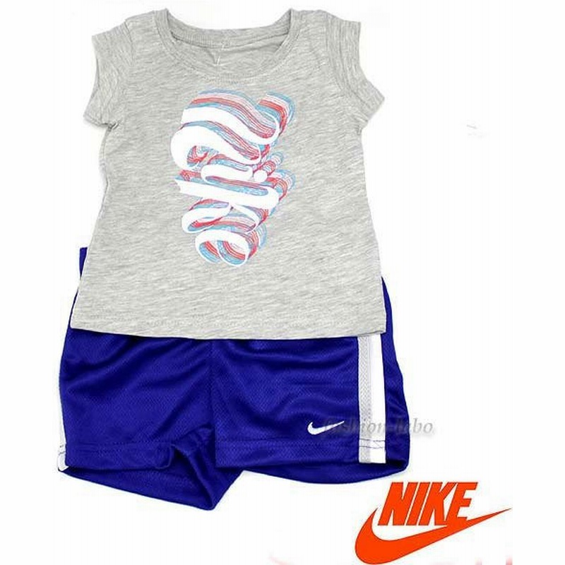 ナイキ Nike Tシャツ パンツ 2ピースセットアップ 子供服 子ども服 女の子 おんなの子 キッズ服 ベビー服 グレー パープル ロゴ ブランド 通販 Lineポイント最大0 5 Get Lineショッピング