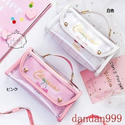 4color ペンケース 筆箱 おしゃれ 女子 シンプル かわいい 透明 文房具 収納 携帯便利 小物入れ 小学生 中学生 高校生 学生 通学 通勤 通販 Lineポイント最大get Lineショッピング