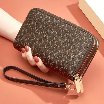 Bag House👜 女士錢包長款女生2024新款時尚雙層拉鏈大容量錢夾錢包女士