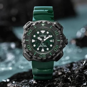 CITIZEN星辰 PROMASTER系列 限量復刻鈦金屬機械潛水腕錶 / BN0228-06W / 45.8mm