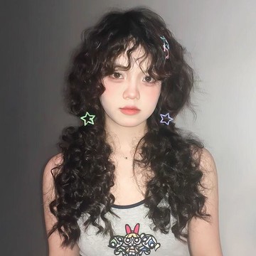 快速出貨 台灣現貨【現貨】羊毛卷假髮女長髮網紅日常Lolita水波紋日系jk蓬鬆仿真整頂全頭套