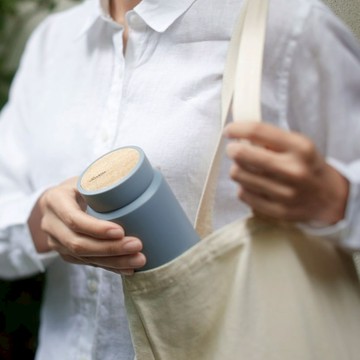 RIVERS MOKU 隨行保溫瓶 500ml - 灰藍