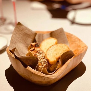 法式西餐不規則異形加厚木制餐前面包籃西式天然木根碗點心盤子