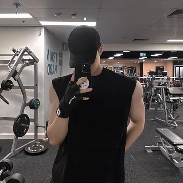 【臺灣出貨】美式速幹網眼無袖背心男士夏季寬鬆百搭打底純色T恤健身汗衫坎肩運動服球衣上衣男坎肩背心男