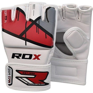 『VENUM旗艦館』RDX 英國 GGR-T7R 格鬥露指手套 MMA 紅 白 尺碼 XL