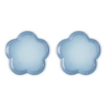 LE CREUSET -瓷器花型盤 23 cm (大) 2入 (海岸藍)