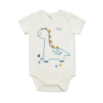 小恐龍短袖側開內衣兔裝 (水晶紗)