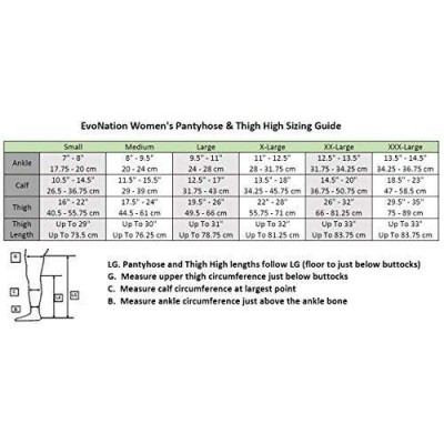 EvoNation レディース 米国製 太もも丈 圧縮ストッキング 20-30mmHg