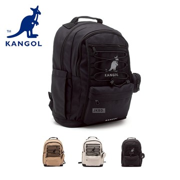 KANGOL 英國 袋鼠 交叉抽繩後背包 附小掛包 【65258740】 包包