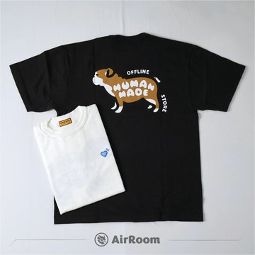 AirRoom正品現貨 2026SS HUMAN MADE T-SHIRT 店鋪限定 動物 外苑 狗狗 刺繡 愛心 短T