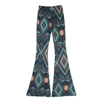 2024夏季新品單腰喇叭褲修身松緊低腰彈力新款休閑褲薄款喇叭褲女