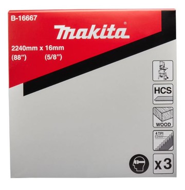 MAKITA 牧田 B-16667 帶鋸機 鋸片 3入 碳素鋼 木工用 適用LB1200F