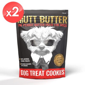 【Mutt Butter】寵物犬用原味餅乾2包組(250公克/包)