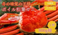 特撰 松葉がに  800g超の大きいサイズ 特大1杯 ボイル 松葉ガニ カニ ズワイガニ カニ爪 冷蔵