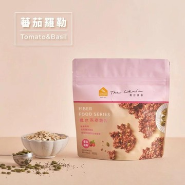 [The chala蕎拉燕麥] 纖女燕麥脆片(150g/袋) 兩口味 番茄羅勒/濃郁起司-蕃茄羅勒