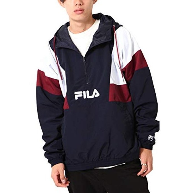 フィラ Fila ナイロンパーカー メンズ 防風 ナイロン切替 アノラック Fh7634 ネイビー M 通販 Lineポイント最大0 5 Get Lineショッピング