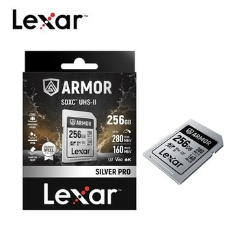 Lexar 雷克沙 ARMOR SILVER PRO SDXC UHS-II 256GB 不鏽鋼記憶卡