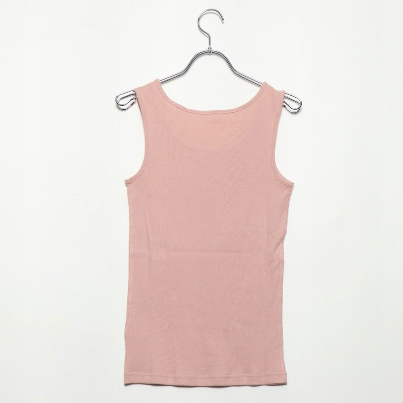 ジーラ Geera しっかりリブ素材タンクトップ スモーキーピンク 通販 Lineポイント最大1 0 Get Lineショッピング