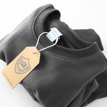 衛衣t不貴，帥氣加倍，330G重磅毛圈純色休閑圓領男士外套寬松