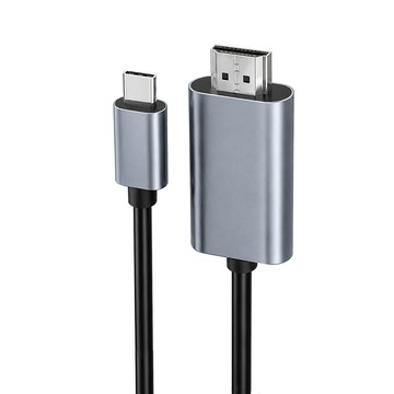 ZA Type-C to HDMI 4K投影螢幕線1.8m Type-C轉HDMI投影 適用iPhone 18/17/16/MacBook/iPad/手機/平板