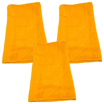 LIFE 來福牌 HS0527溫柔素色毛巾 33 x 76cm 純棉親膚 吸水速乾 居家旅行必備  金黃色  3條