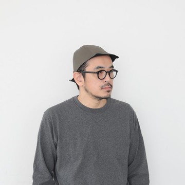OMAKE.jp 雙帽沿帽TwoBrimsCap 卡其綠